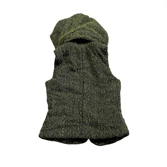 BB Dakota Durable Heavyweight Knit Polyester Winter Vest Removable Hood Small - Picture 6 of 6